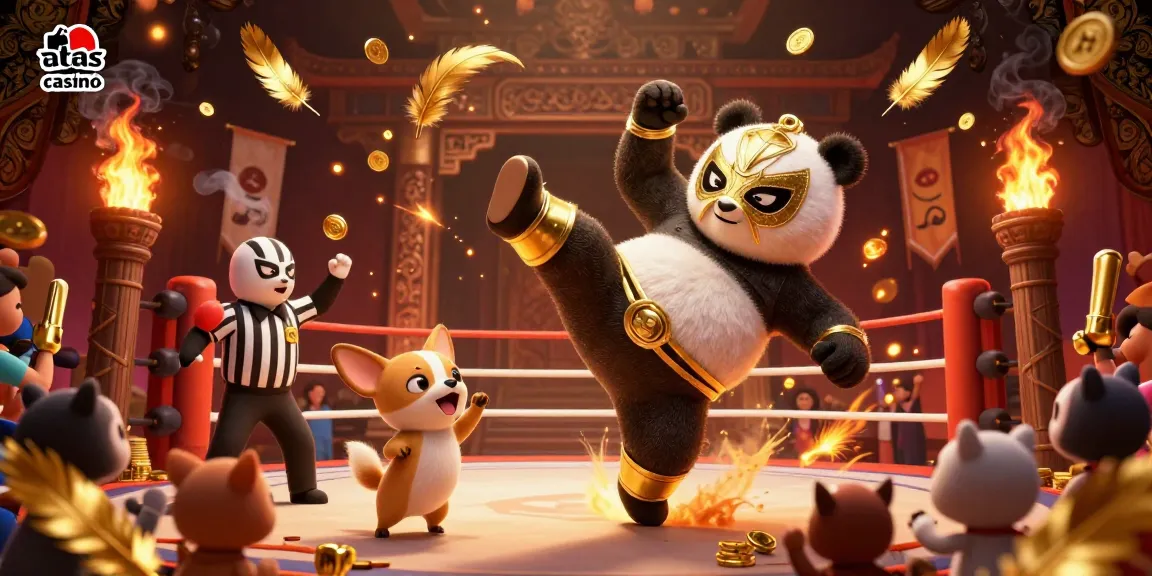 Experience thrilling actions at atas casino with a vibrant scene showcasing animated characters and dynamic gaming elements.