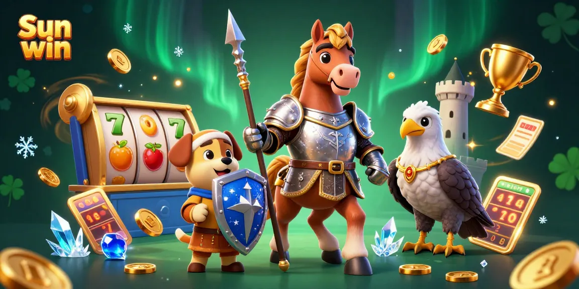 Experience thrilling moments with Sun win's exciting slot games and majestic characters.