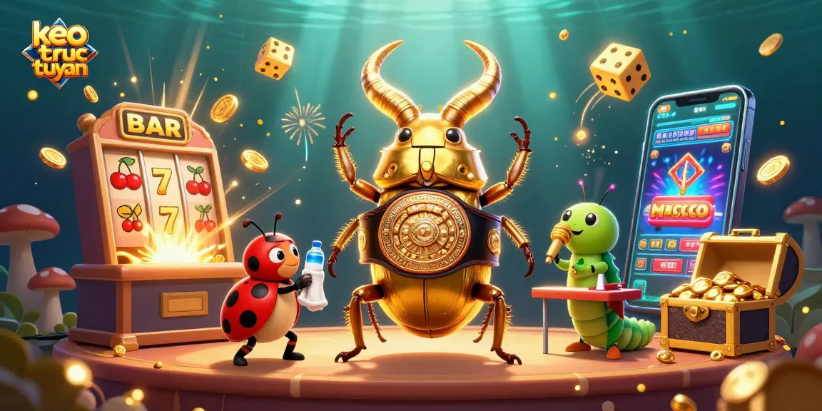 Experience thrilling action with keo truc tuyen in this vibrant 3D casino illustration of epic characters.
