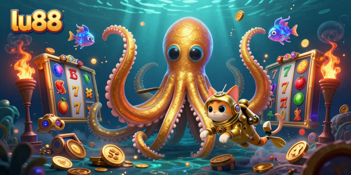 Experience adventurous gameplay with lu88 amid colorful slot games featuring golden treasures.