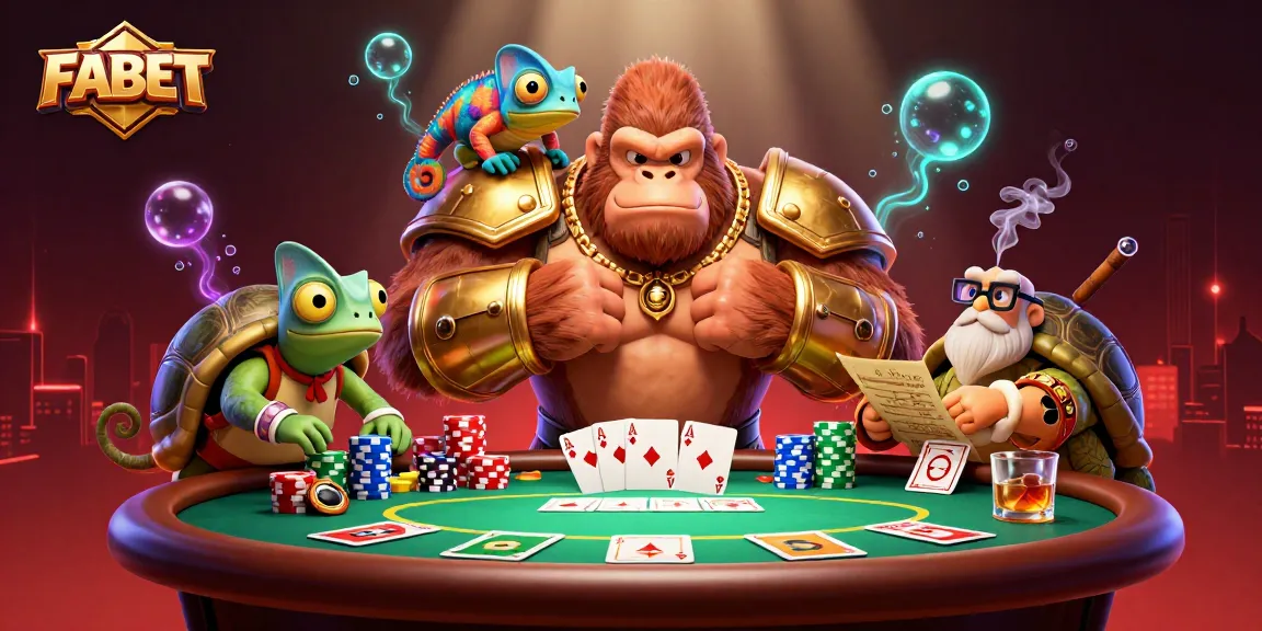 Engage with FABET's thrilling gaming experience featuring unique characters and poker elements.