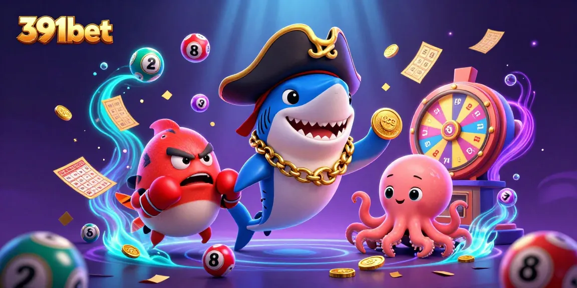 Experience thrilling gameplay at 391bet with cartoon characters and exciting casino elements.