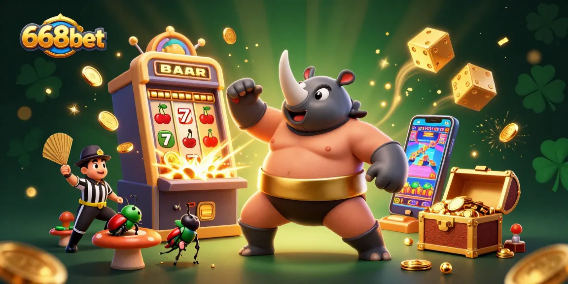 Experience excitement with 668bet as a rhinoceros beetle champion sends coins flying!