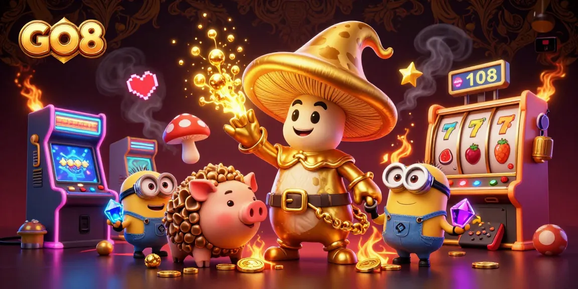 Experience the magical GO8 universe with golden treasures and exciting slot games.