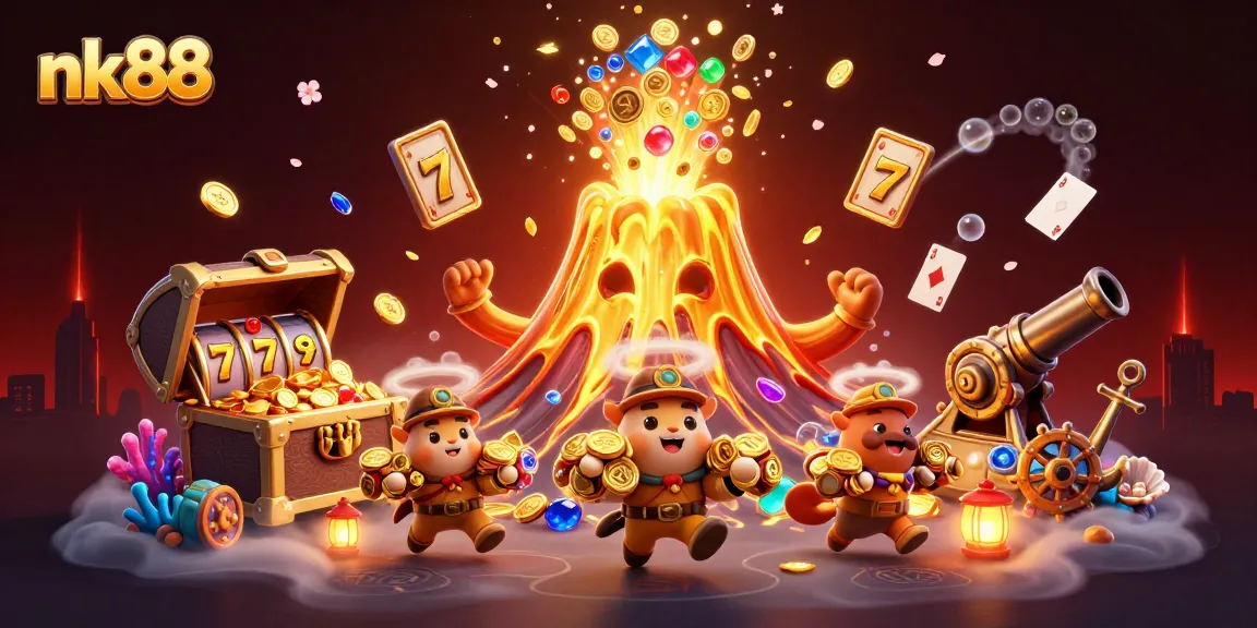 Experience thrilling wins with nk88's vibrant slot machines and rewards.