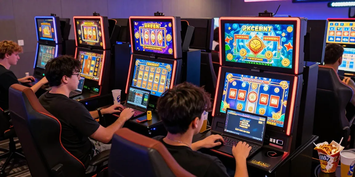 Engage with oppa86 online gaming community, showcasing players enjoying slot games with vibrant graphics and bonuses.