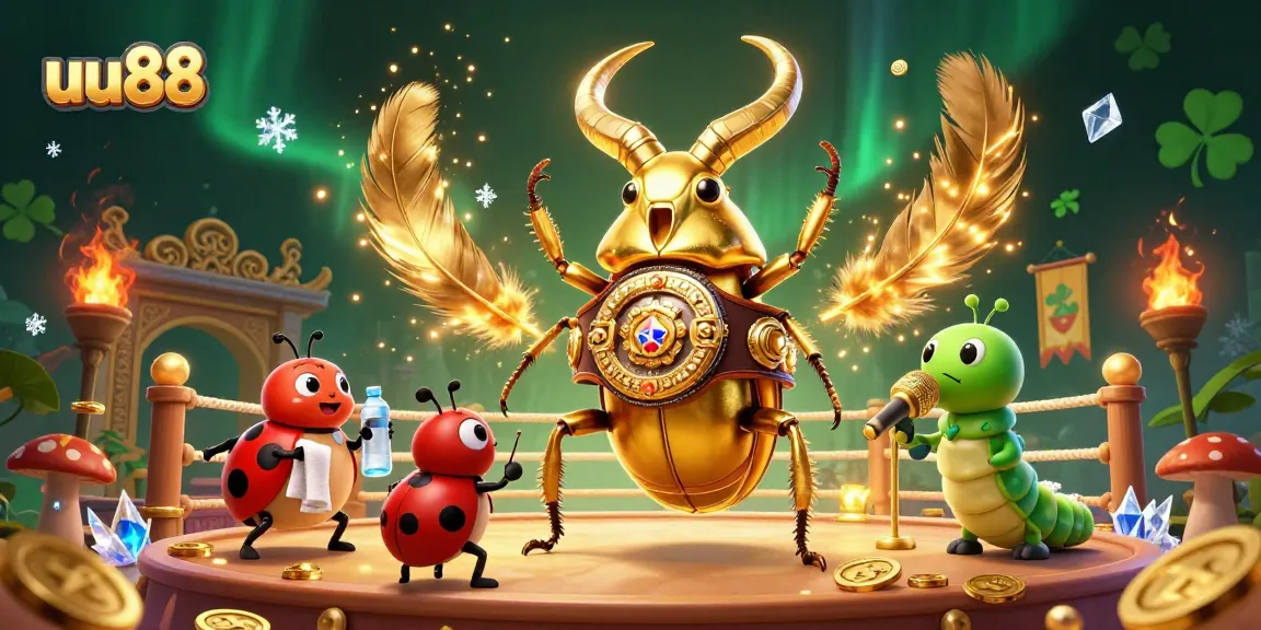 Bet with uu88 in a vibrant 3D casino arena featuring unique characters and dynamic elements.