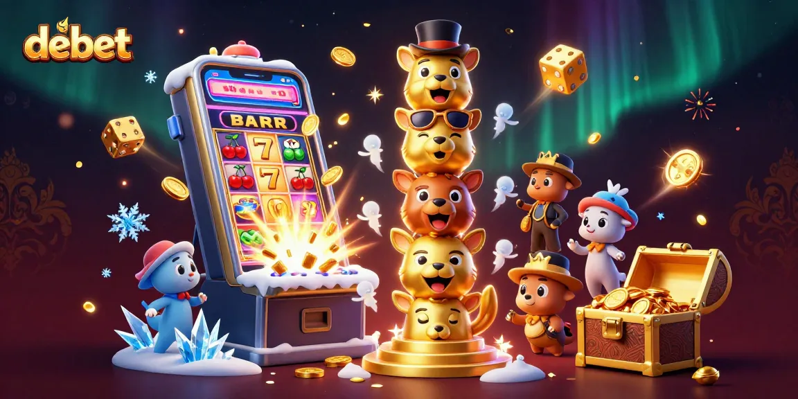 Experience excitement at debet with colorful casino games and a vibrant jackpot scene.
