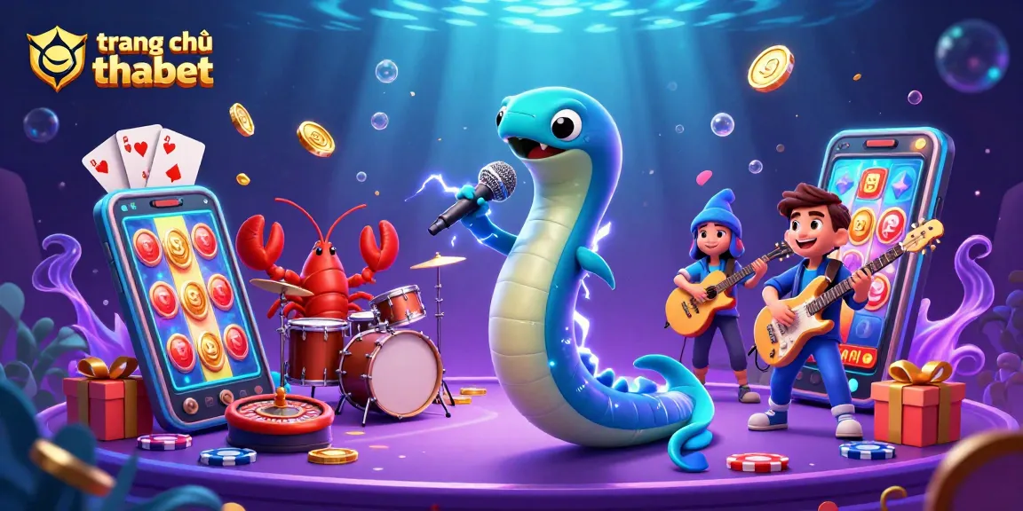 Experience stunning gaming at trang chủ thabet with an energetic underwater casino scene featuring animated characters and vibrant gaming elements.
