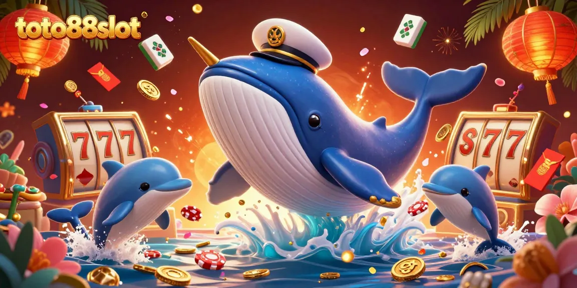 Toto88slot players enjoy winning spins with engaging characters in a vibrant gaming scene.