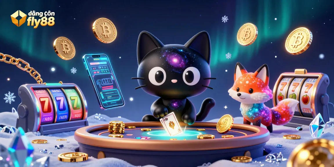 Enhance your experience with đăng nhập fly88 - vibrant cosmically themed casino illustration showcasing exciting gaming elements.