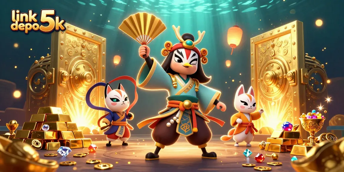Spin and win at link depo 5k with vibrant slots and treasures, showcasing high-quality gaming.