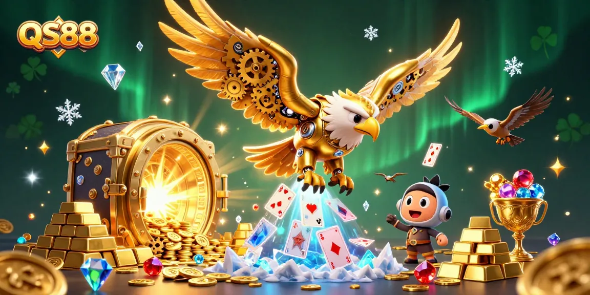 Engage in thrilling gameplay with QS88, featuring vibrant treasures and dynamic action in a casino setting.