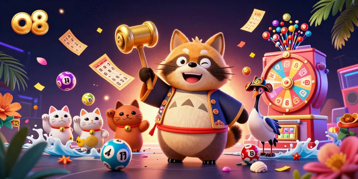 Engage in thrilling games at o8 with festive characters and vibrant casino elements!