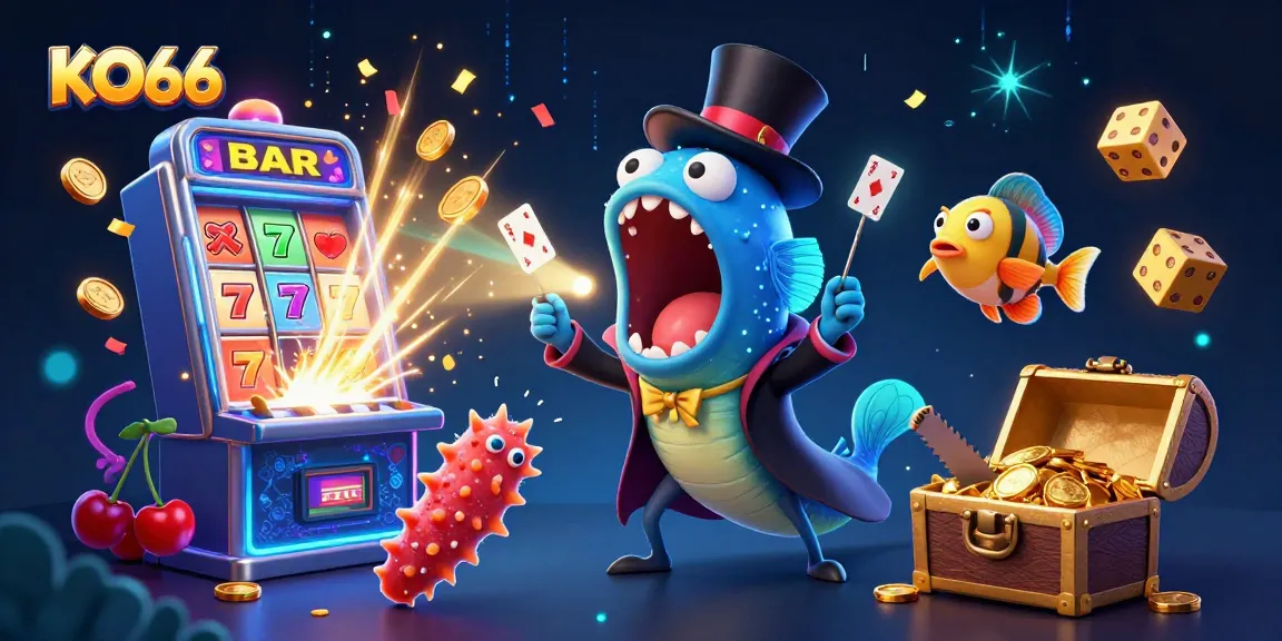 Engage with KO66's vibrant casino world, featuring magical characters and winning slots.