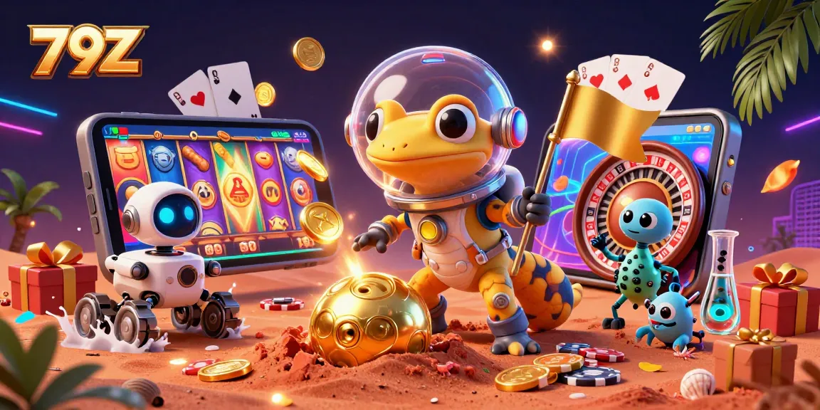 Experience the thrill of winning at 79Z with vibrant casino elements and exciting gameplay.