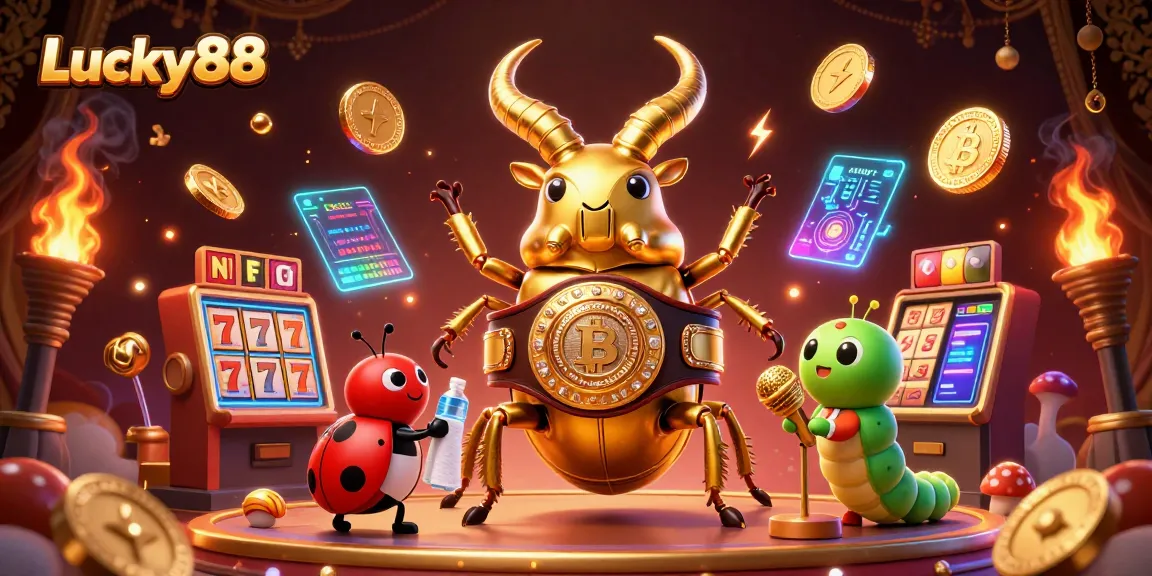 Spin lucky reels at Lucky88, featuring a vibrant art scene with enchanting casino elements