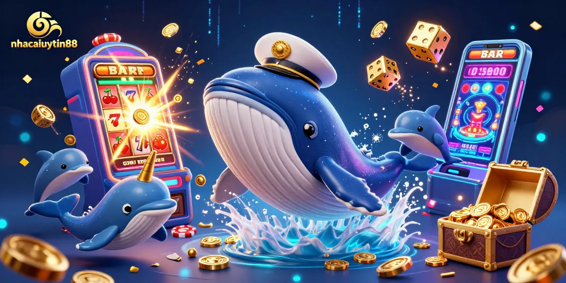 Experience exciting wins with nhacaiuytin88's vibrant online gambling scene featuring playful sea creatures and jackpots.