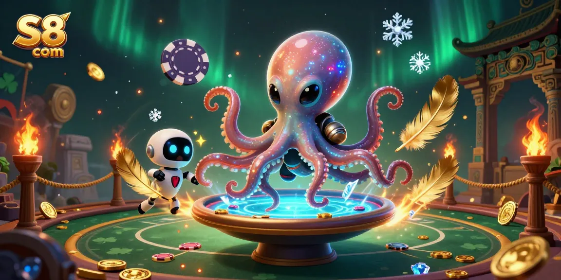 Engage in exciting gameplay with S8 com at a vibrant alien casino featuring unique characters.