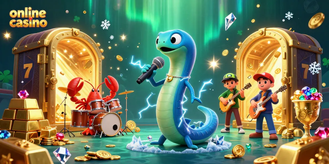 Experience the thrill of the online casino with vibrant underwater characters and treasures