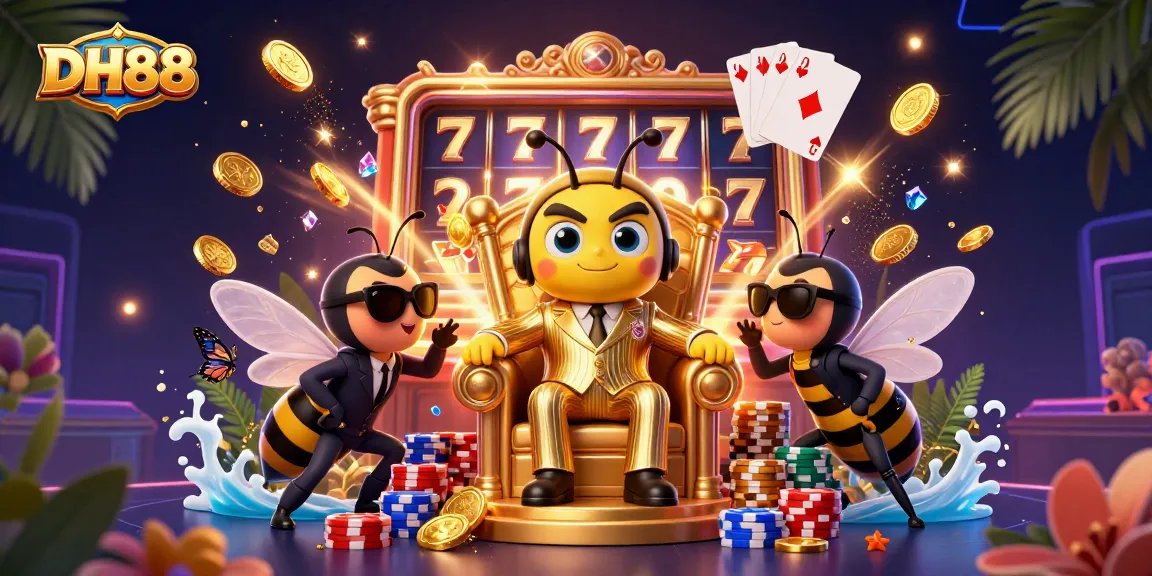 Engage with DH88's vibrant gaming scene featuring thrilling slot action and colorful characters.