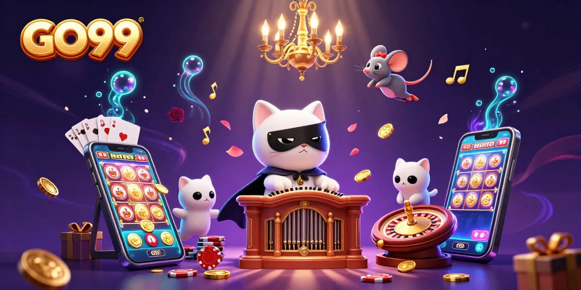 Experience thrilling gameplay at GO99 with vibrant characters and captivating casino elements.