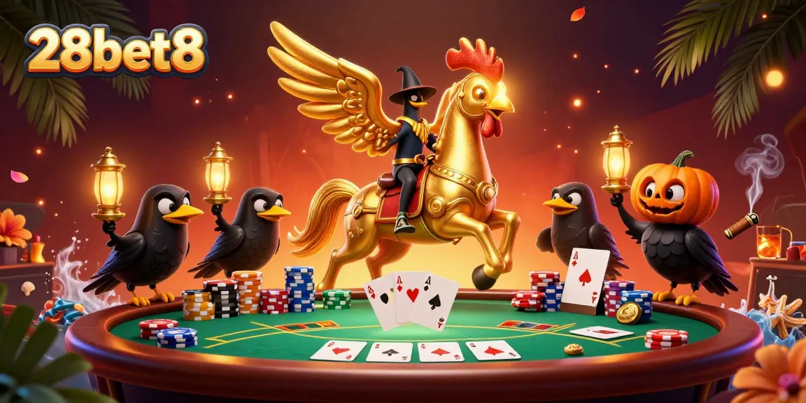 Experience thrilling games and captivating visuals at 28bet8's vibrant casino atmosphere.